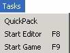 " Tasks" menu